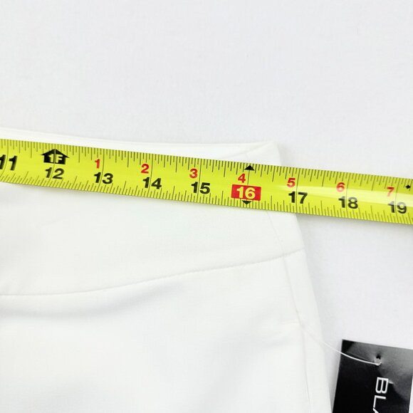 Black Label by Evan-Picone Womens Full Lined Mid Rise Stretch White Pants 10 NWT - Picture 8 of 11